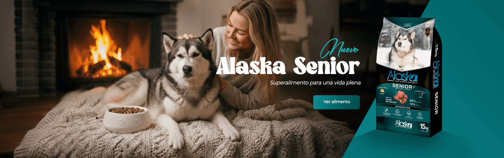 Nuevo Alaska Senior. Superalimento para una vida plena. Ver alimento.