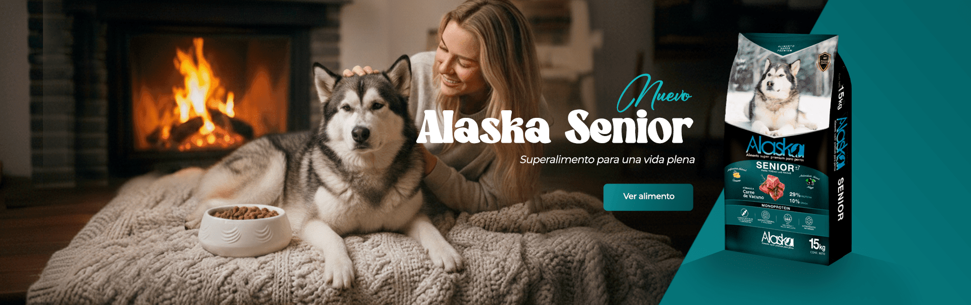 Nuevo Alaska Senior. Superalimento para una vida plena. Ver alimento.